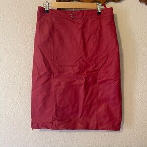 Elegant Red Women's Skirt by RZR leather collections